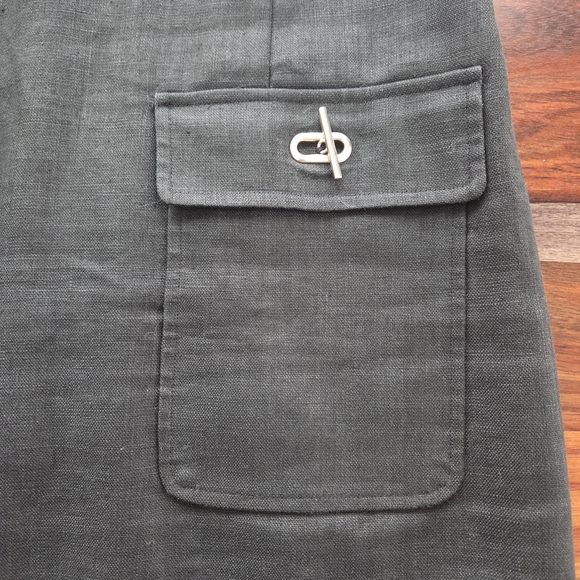 100% Linen Classic Black Sleeveless Dress Donna Morgan Size 4 - Picture 9 of 15